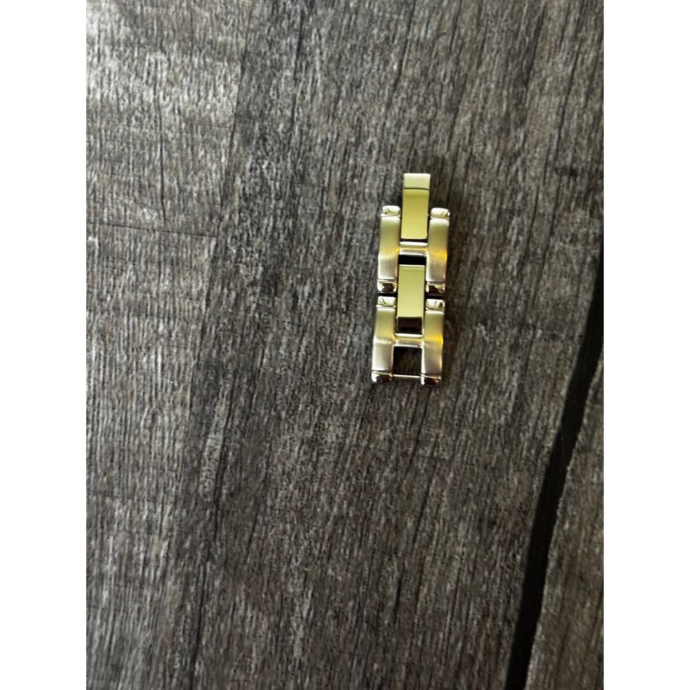 Vintage Fossil Women Gold Tone Rectangular Dial Link Bracelet Watch ES-1103 - Picture 7 of 7